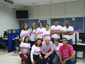 Escritório de Atendimento de Vila Velha em apoio a Campanha Outubro Rosa